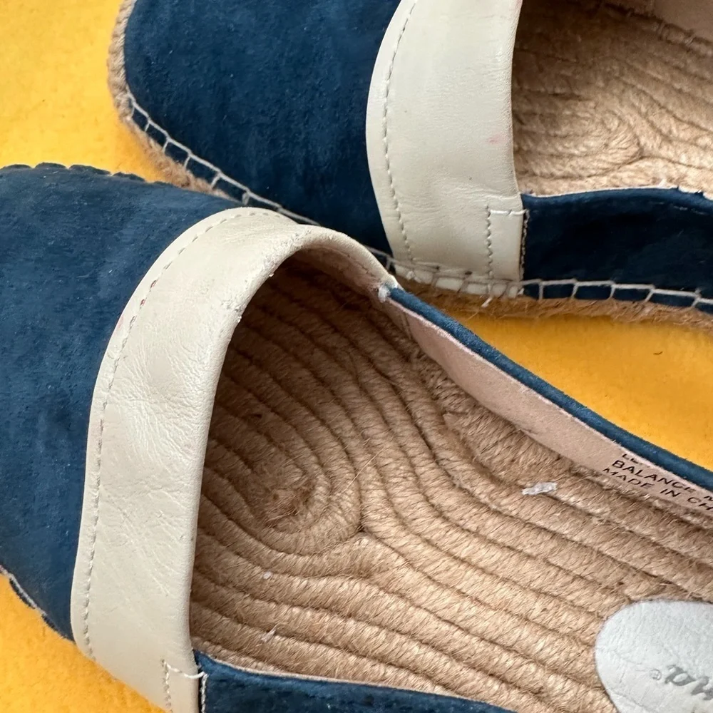 Tommy Bahama Navy and Cream Espadrilles